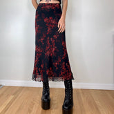 BXOXO American Retro PU Leather Skirt for Women New Low Waisted Autumn Vintage Straight Trumpet Long Skirt Fashion 90s